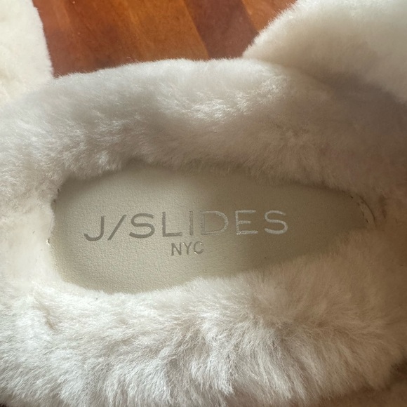 J/Slides fluffy plat form slippers 9M - Picture 4 of 5